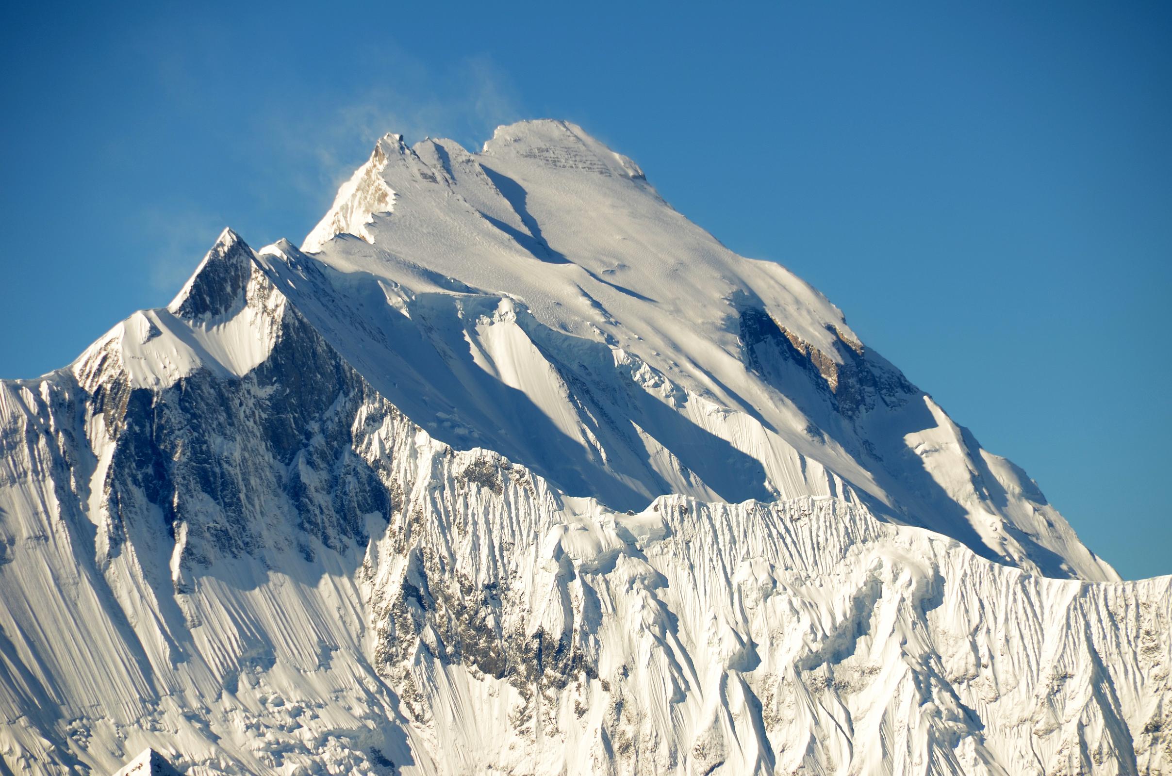 14 Roc Noir Khangsar Kang And Annapurna North Face With Annapurna East, Annapurna Central and Annapurna I Main Summits Close Up From Chulu Far East Summit Panorama 